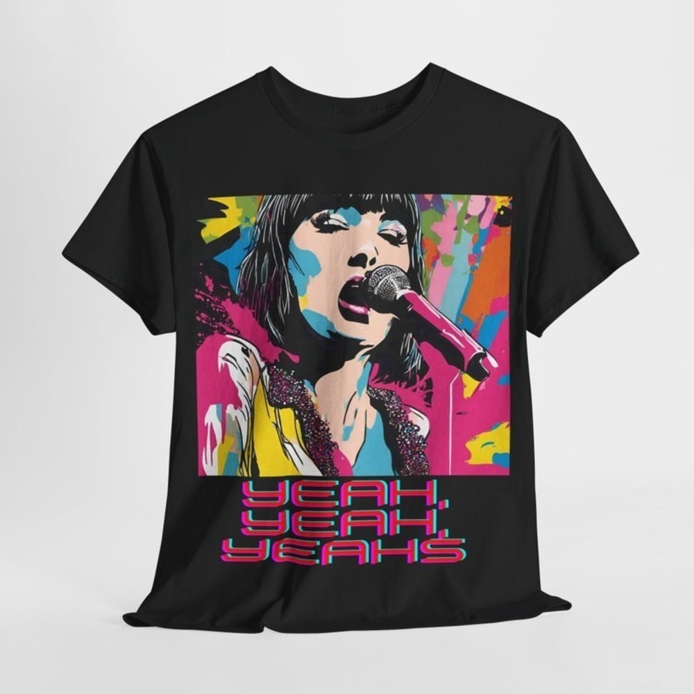 Karen O - Yeah Yeah Yeahs - Pop Art Inspired Fan Art T-Shirt